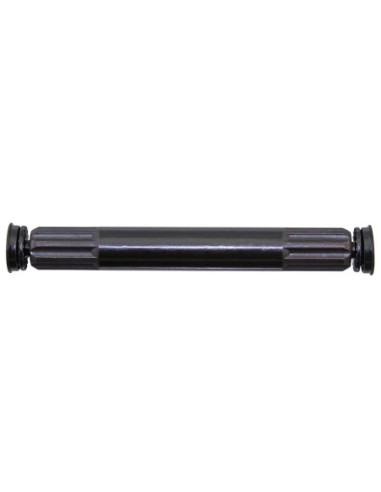 Crank Spindle Axle 19mm x 8t x 138mm Black.